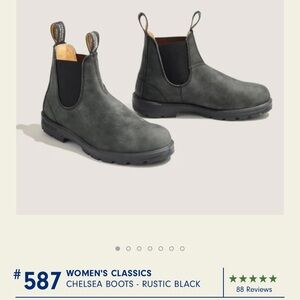 Size 8.5 womens blubdstone 587s new in box rustic black